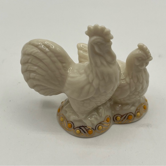 Lenox China Elegant Ceramic Rooster and Hen Figurines - Picture 4 of 6